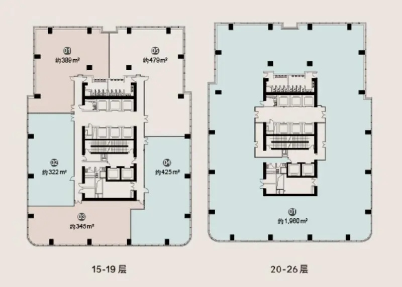 嘉里企业中心楼层平面图